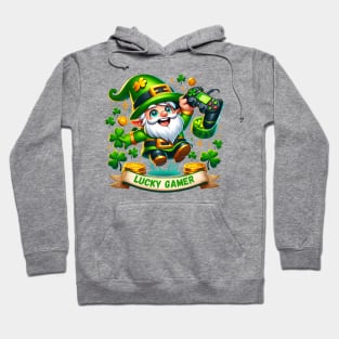 Lucky Gamer Gnome - St. Patrick's Day Hoodie